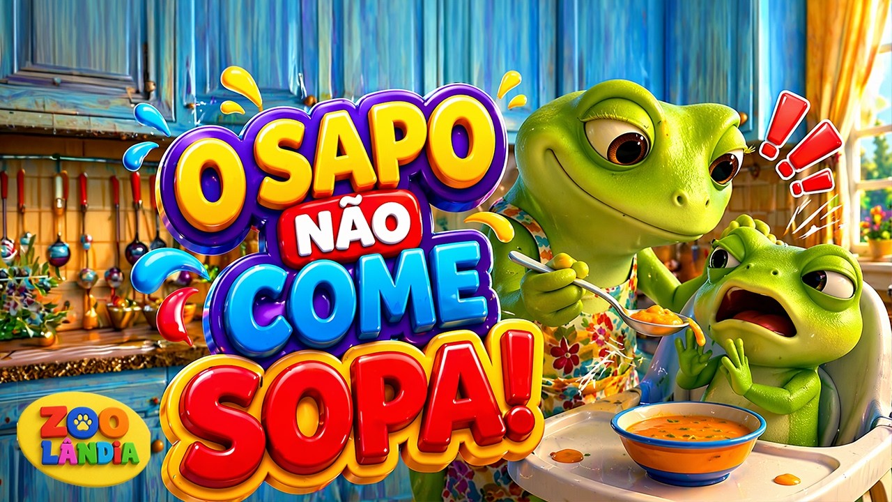 O sapo não come sopa | Canção Infantil – Bichos Amigos