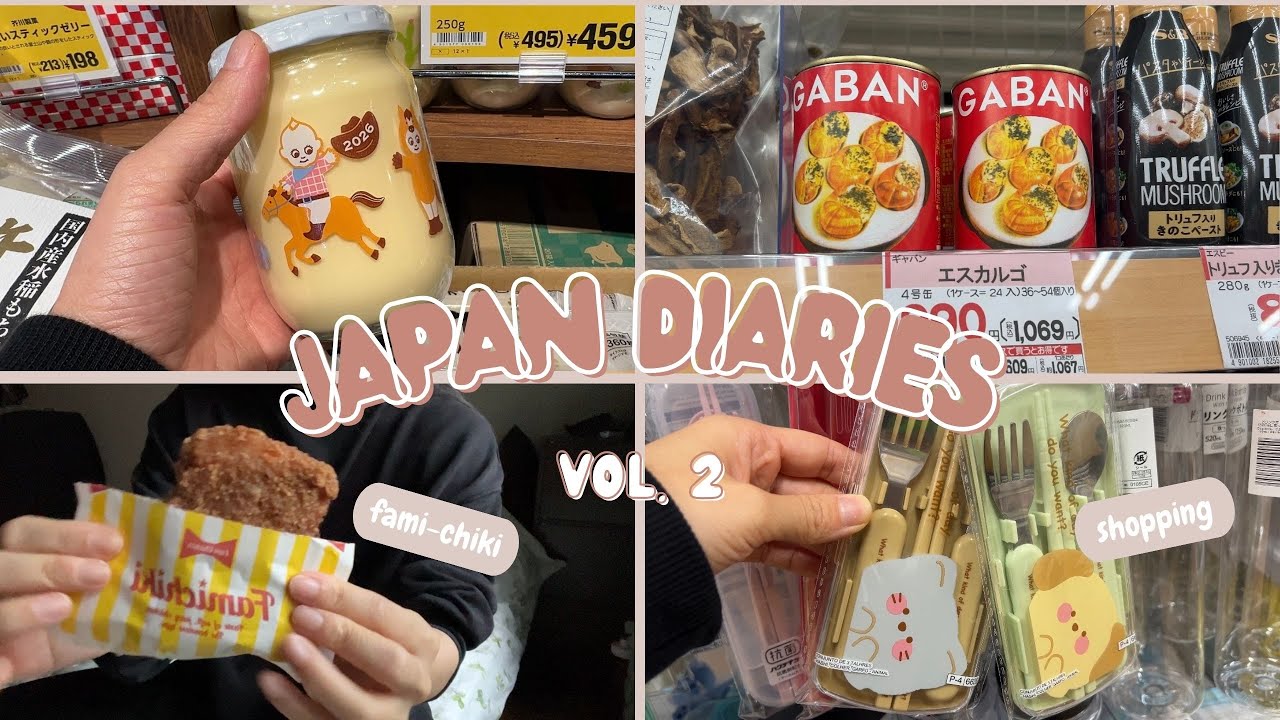 homemade cinnamon rolls, eating convenience store foods, holiday shopping ❄️| japan diaries #2