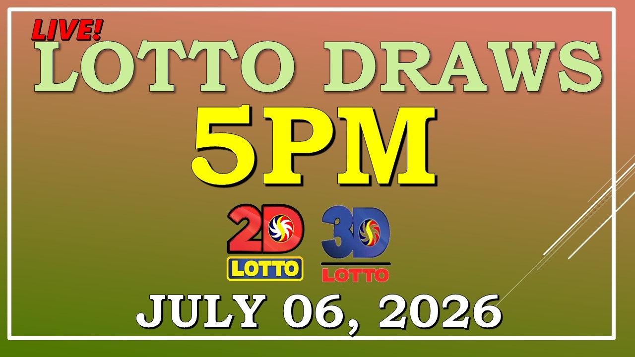 LOTTO RESULT 5PM DRAW ,  JULY 06, 2026@LottoResultTV15K