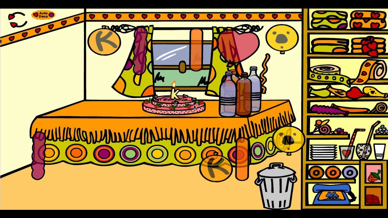Playing Decorate for a surprise party!