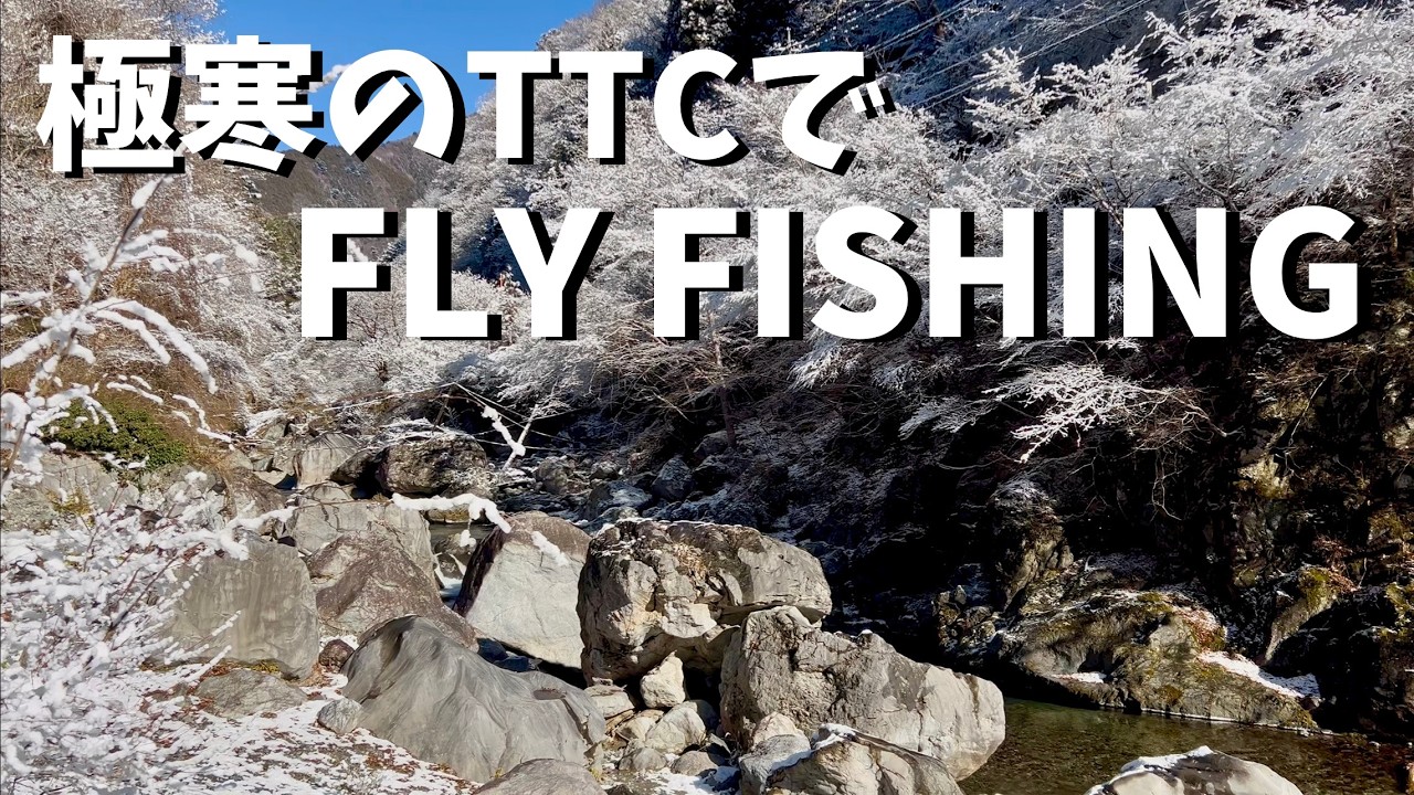 2026年1月3日　降雪、極寒のTTCでFLY FISHING。