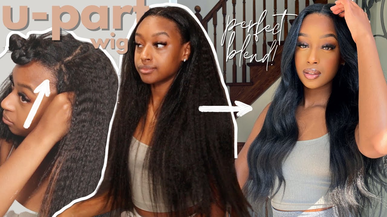 MUST HAVE: NO GLUE SEAMLESS BLEND DETAILED U-PART INSTALL | WIGGINS HAIR