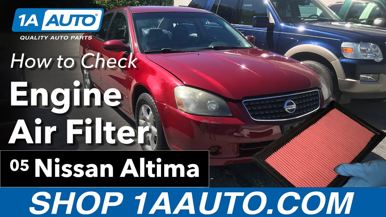 How to Replace Engine Air Filter 02-06 Nissan Altima