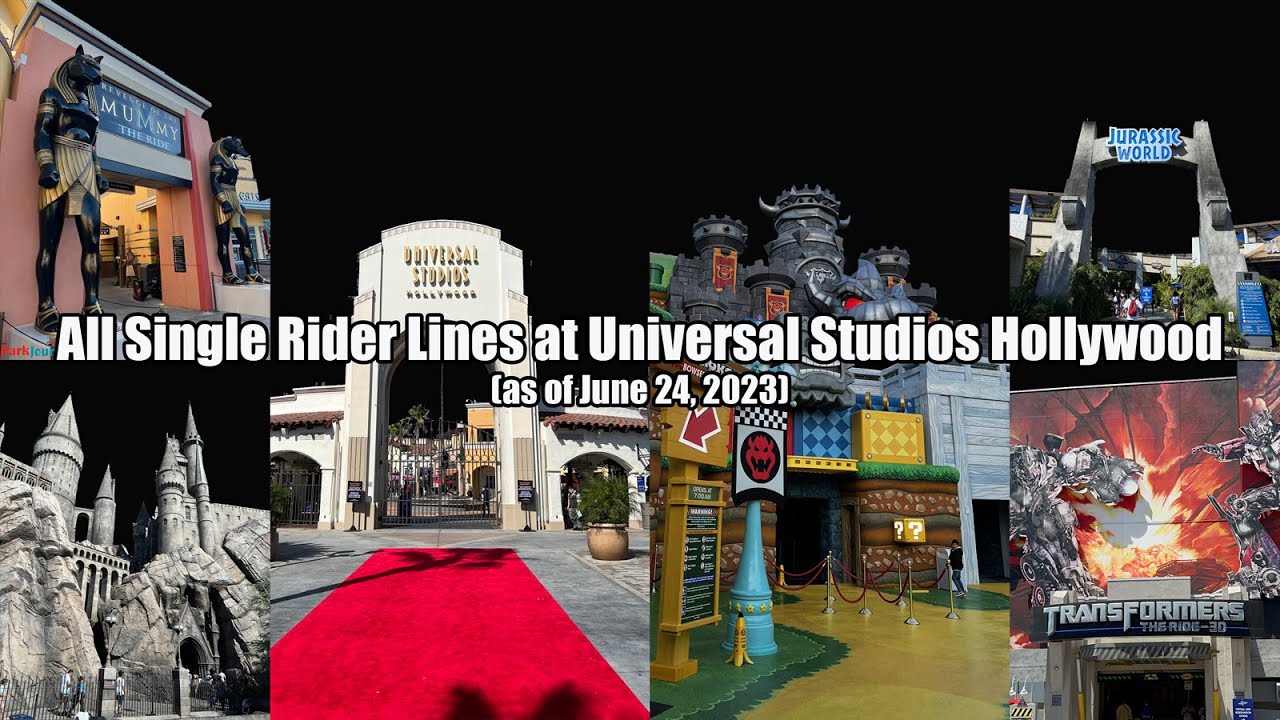 All Single Rider Lines at Universal Studios Hollywood (as of June 24, 2023)