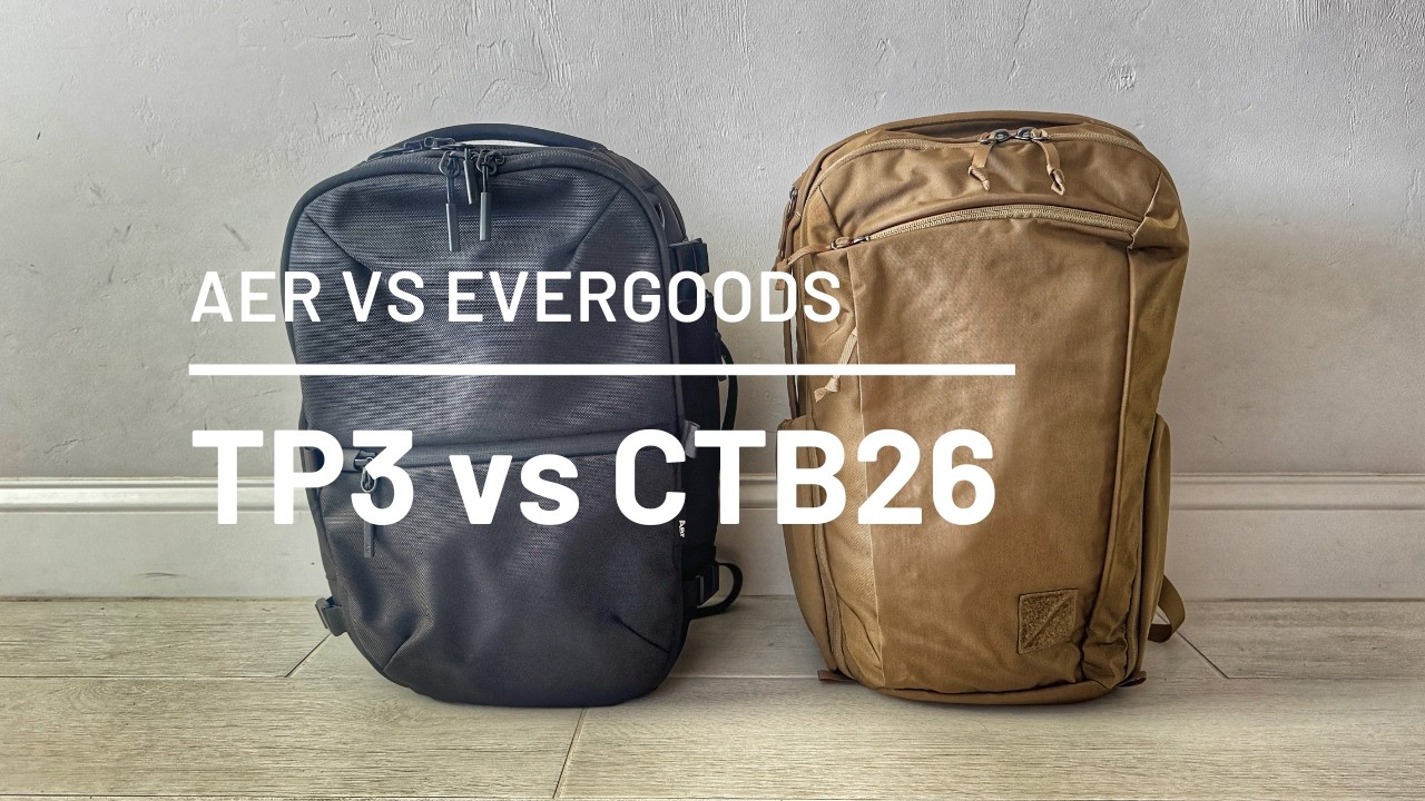 ЛУЧШЕЕ сравнение минималистичных дорожных рюкзаков: Evergoods CTB26 и Aer Travel Pack 3 Small