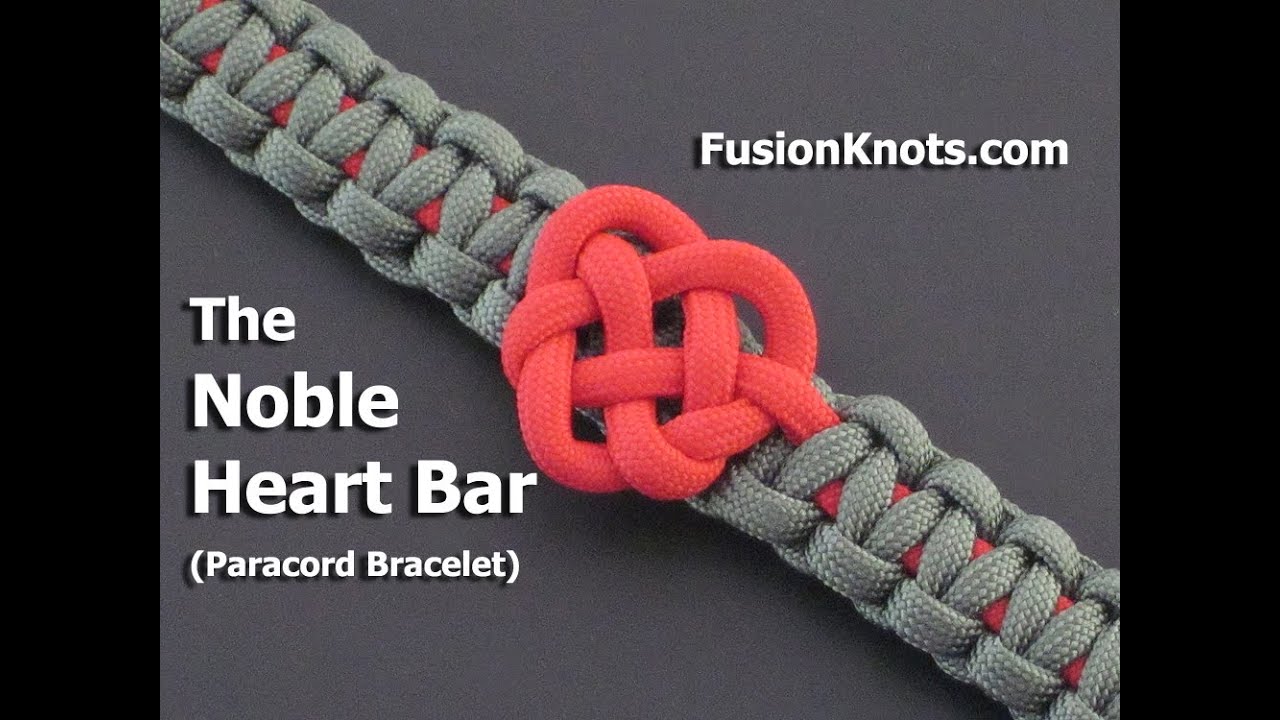 How to Make a Noble Heart Bar (Paracord) Bracelet by TIAT