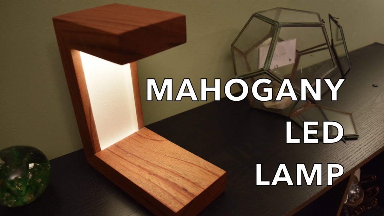 MAHOGANY LAMP - LEDs and minimalist style - by residentmaker