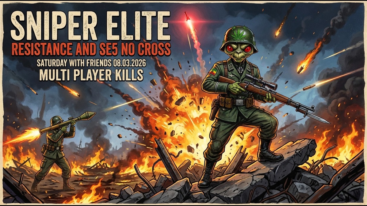 Sniper elite Resistance and SE5 No Cross. Saturday Whit Friends 08.03.2026..Multi Player Kills.