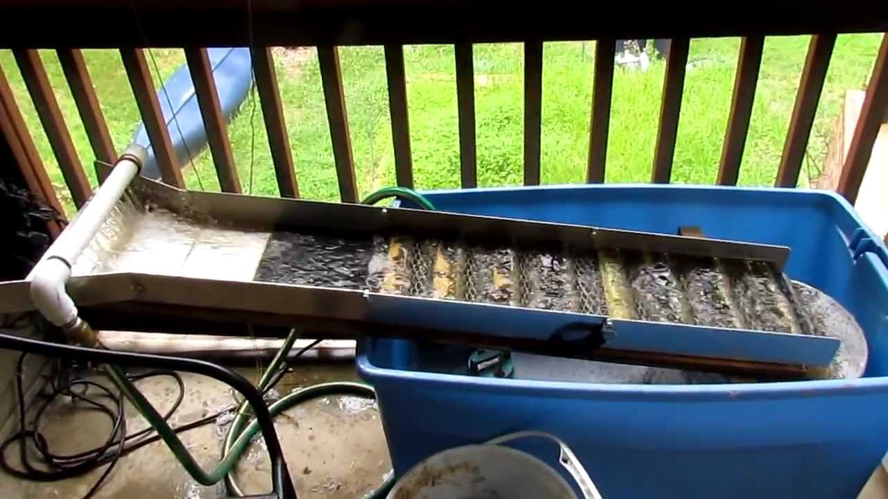MY HOMEMADE HIGHBANKER, RECIRCULATING SLUICE BOX