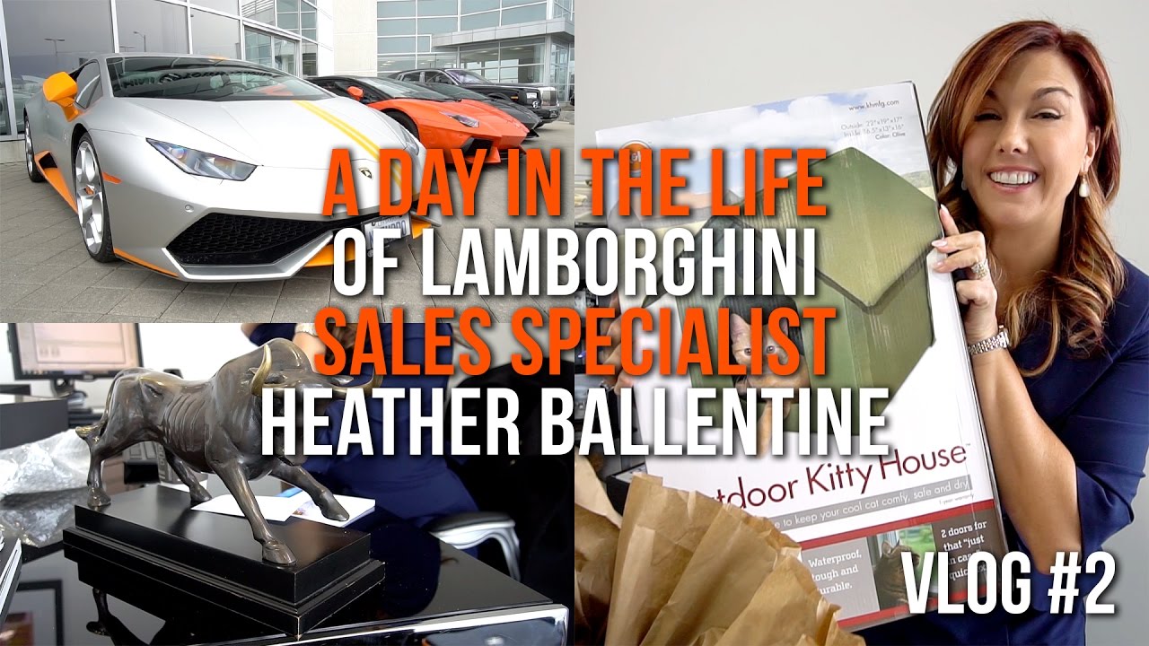 A Day in the life of Lamborghini Sales Specialist Heather Ballentine - Vlog #2