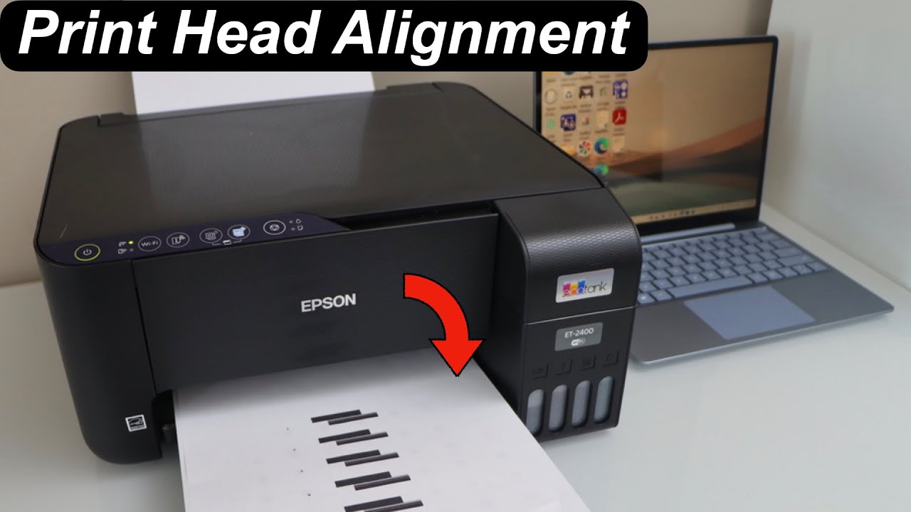 Epson ET 2400, L1210, L1250, L3210, L3250 Printhead Alignment -  Fix Vertical & Horizontal Lines !!
