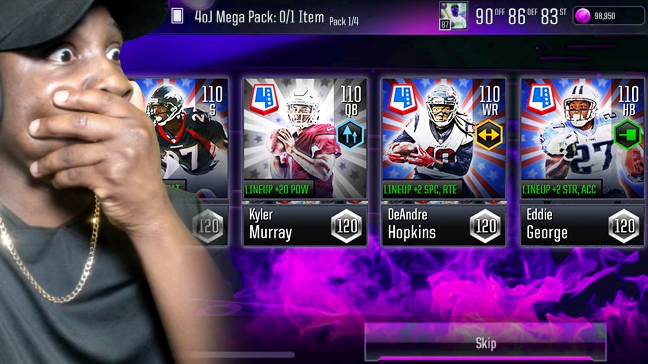Игроки ONYX с рейтингом 110 + открытие набора! Геймплей Madden Mobile 19 Overdrive, эпизод 25.