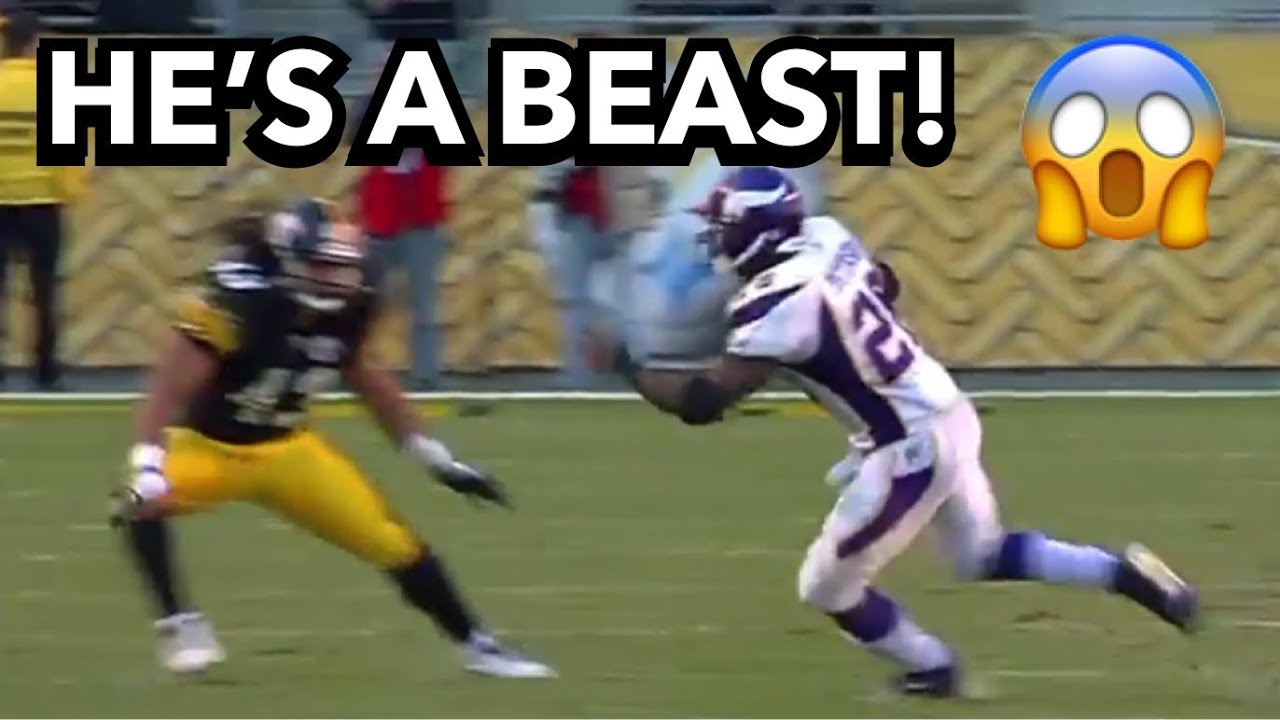 Adrian Peterson MEETS Troy Polamalu PHYSICAL MATCHUP! (2009) RB vs DB