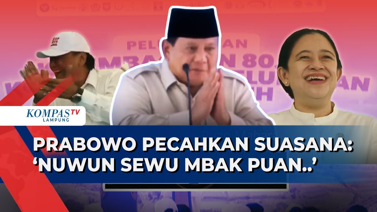 Bikin Pecah Suasana! Lelucon Prabowo ke Puan Disambut Tawa Bambang Pacul