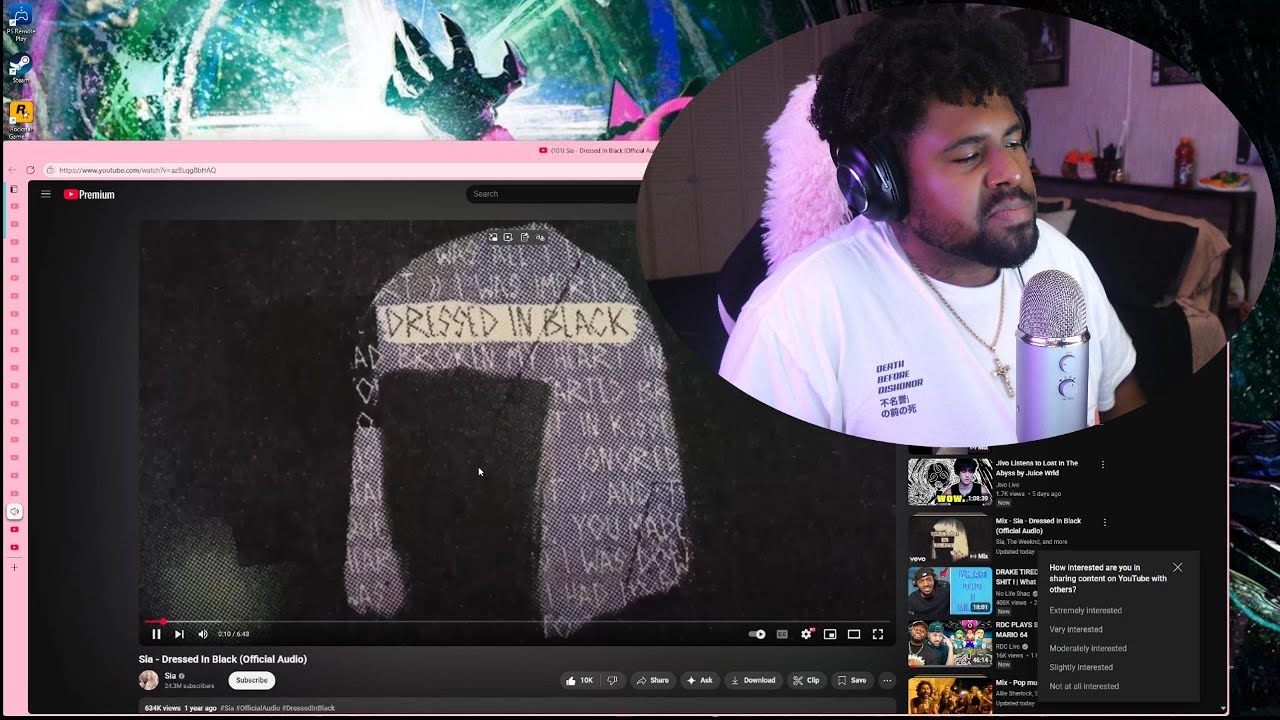 Sia Dressed In Black REACTION