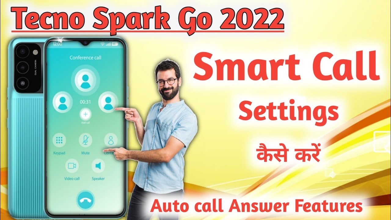 Tecno spark go 2022 me Smart Call Setting, Tecno spark go 2022 video call kaise kare