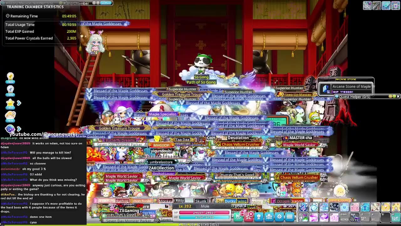 Maplestory N - farming - bossing later