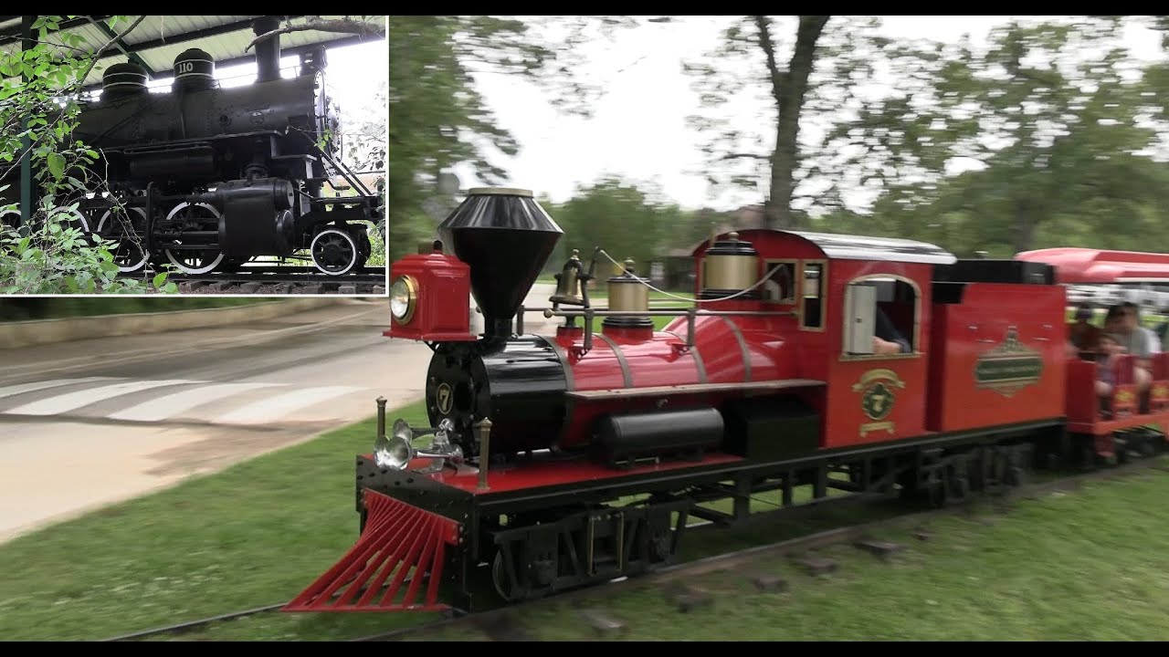 Lufkin Texas Zoo, 2ft gauge Shay replica & 1924, 2-8-2, No. 110, May 2024