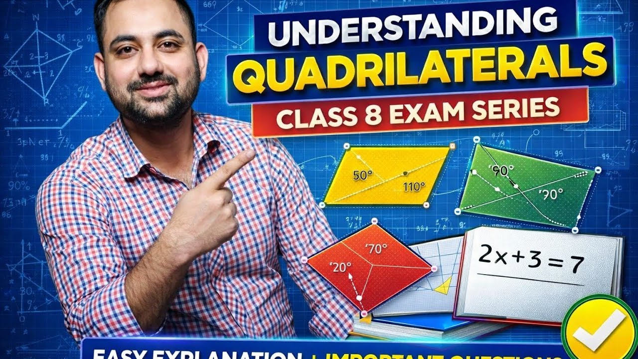 Quadrilaterals Made Easy 🔥 Class 8 Maths | All Concepts Explained | Important questions for Exam