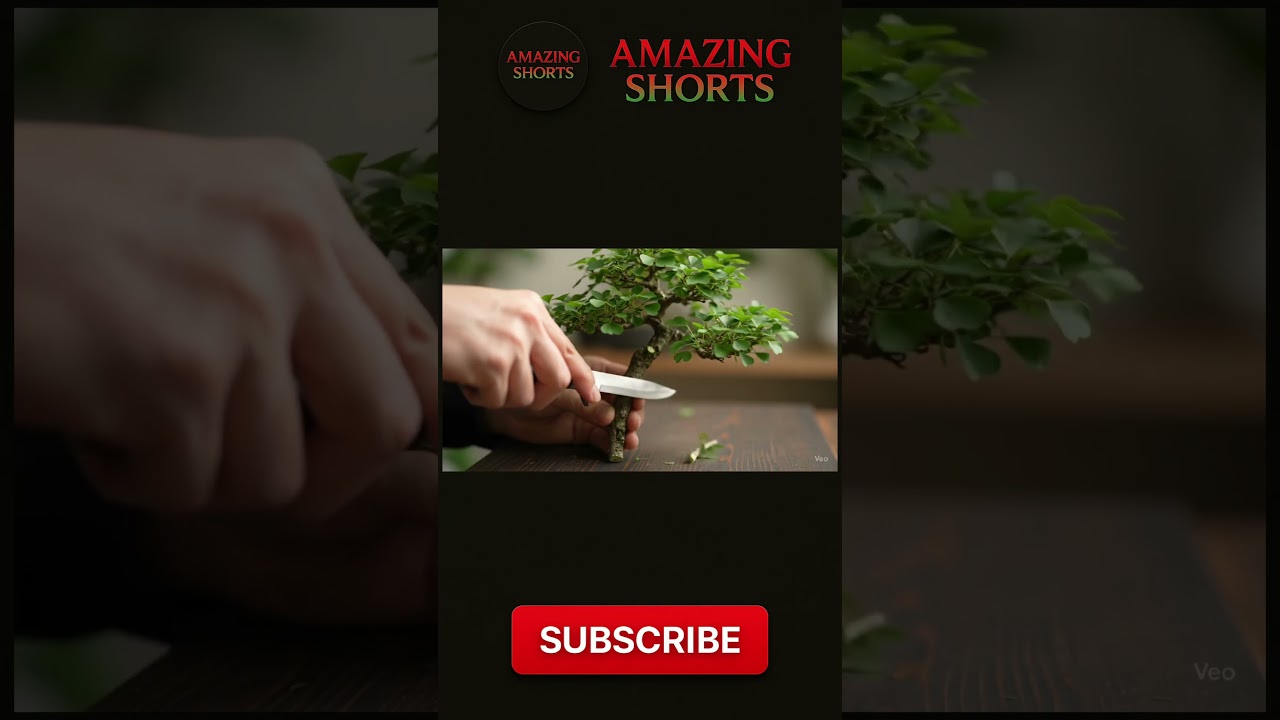 Zen Garden ASMR: Iconic Bonsai Tree Cutting | 8K Realistic & Cinematic Knife Sounds