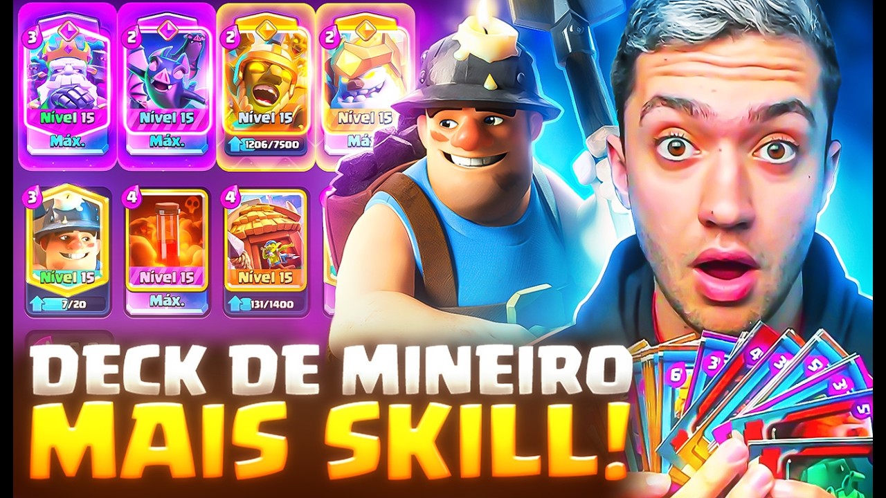 DECK DE MINEIRO CYCLE ESTÁ DE VOLTA AO META do CLASH ROYALE!