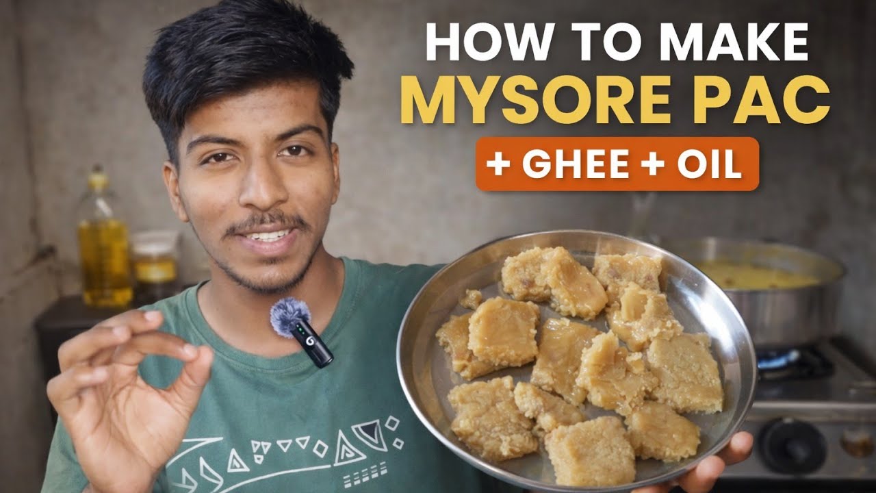 ಮನೆಯಲ್ಲಿ ಸುಲಭವಾಗಿ ಮೈಸೂರು ಪಾಕ್ ಮಾಡುವ ವಿಧಾನ 🤩  | home made Mysore Pak Recipe in Kannada | #cooking 