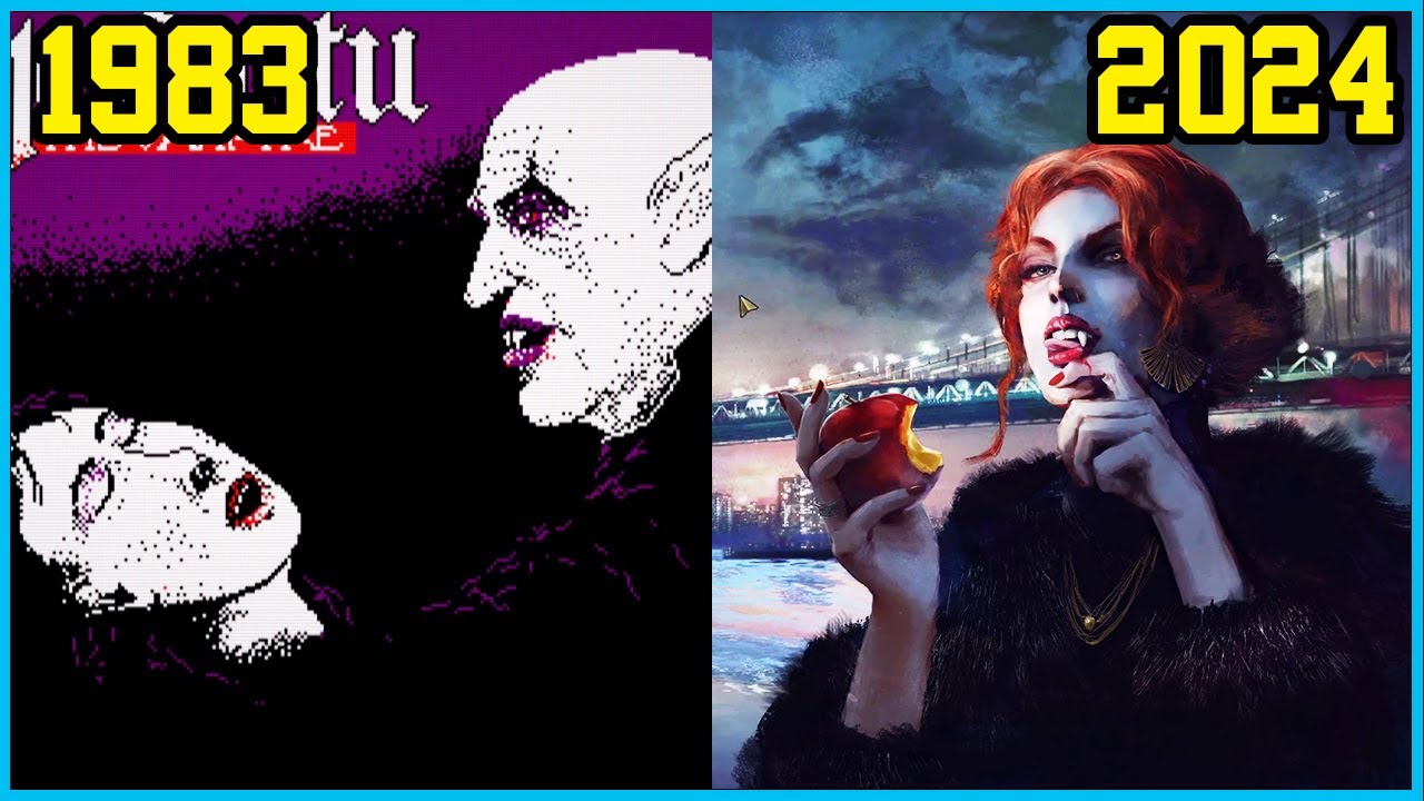 VAMPIRES video games evolution [1983 - 2025]