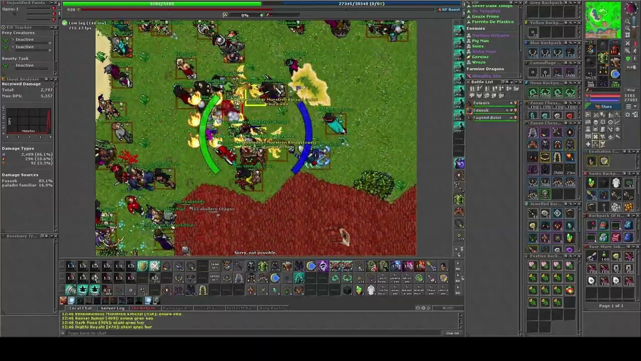 Tibia War Quintera- Precises Revenge- Fussok 1000 RP Dark Mansion