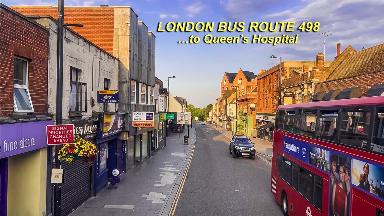 London Bus Route 498 | Brentwood Sainsbury's To Queen's Hospital | Romford