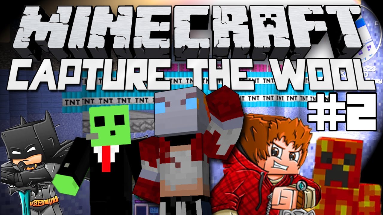 Minecraft Capture the Wool! Game #2 w/Bajan Canadian, xRpMx13, and More!