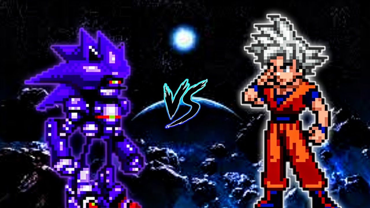Mecha Sonic V2 VS Goku DBS V3.5 (all form) in Jump Force Mugen