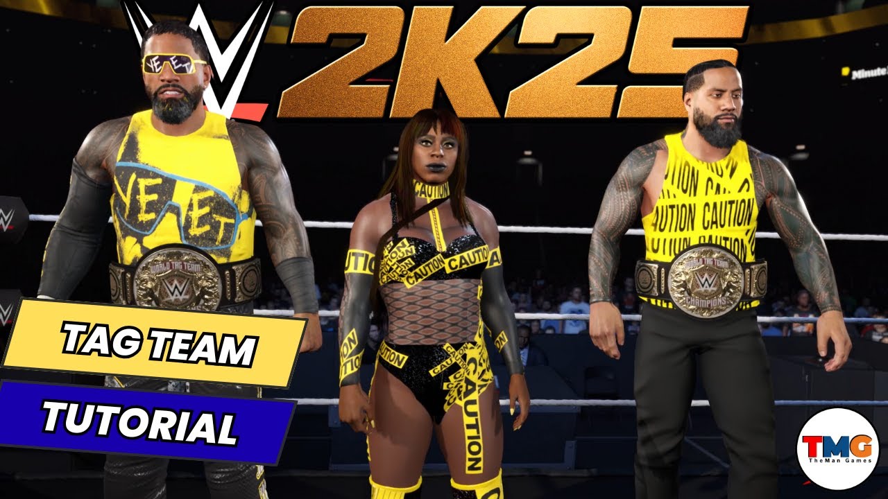 Руководство по созданию команды Джея и Джимми Усо с Наоми в WWE 2K25!