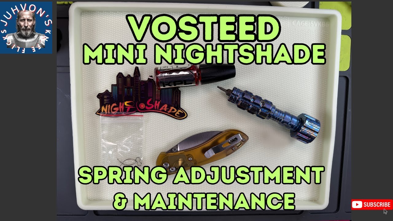 Vosteed Mini Nightshade. Disassembly & Spring Adjustment!