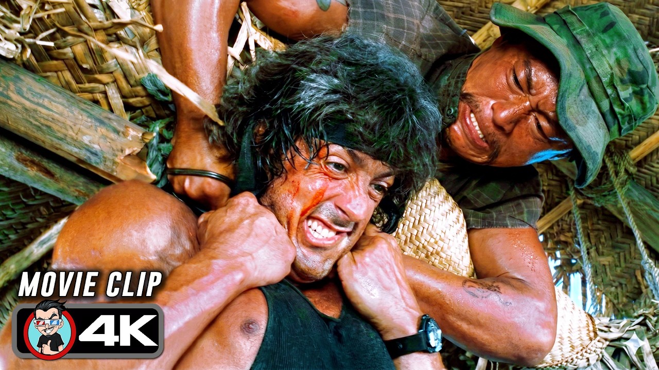 Rambo Rescues POWs Scene | RAMBO: FIRST BLOOD PART II (1985) Movie CLIP 4K