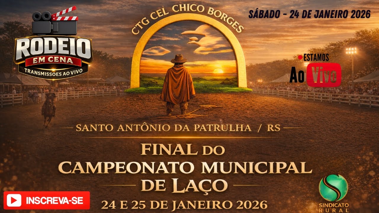FINAL DO CAMPEONATO MUNICIPAL DE LAÇO -  SANTO ANTÔNIO DA PATRULHA/RS ( SABADO PELA MANHÃ)