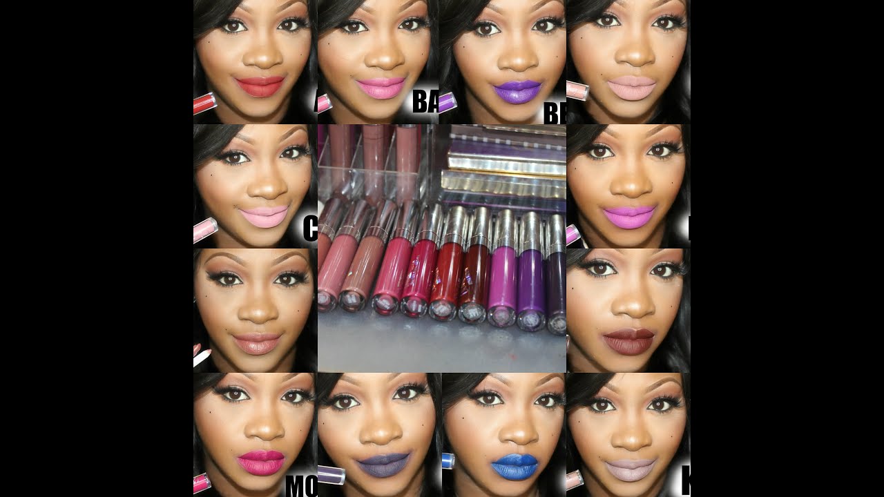 12 COLOUR POP ULTRA MATTE LIP SWATCHES #PAINTEDLIPSPROJECT