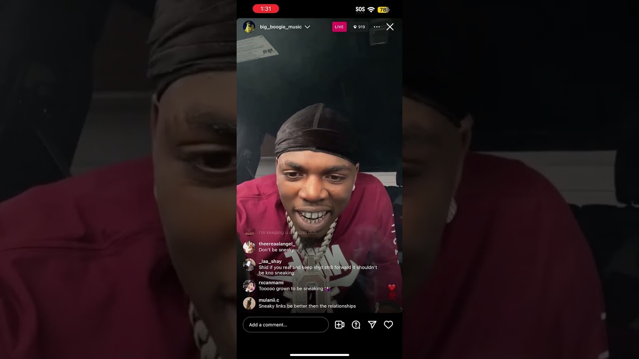 BIG BOOGIE IG LIVE | FUNNY ASHH 😂| BUT ALSO GIVE OUT RELATIONSHIP ADVICE | MUST WATCH😂#viral #cmg