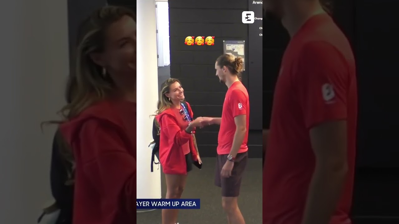 La tenerezza di ZVEREV e la sua fidanzata Sophia THOMALLA 🥹🥹🥹