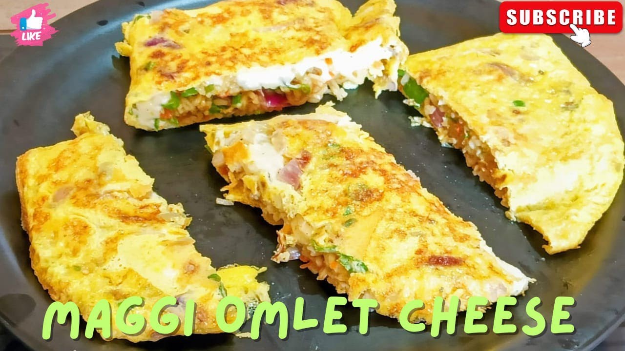 Maggi Cheese Omlet Recipe, চিজ ম্যাগি ওমলেট রেসিপি @l-blog157k 