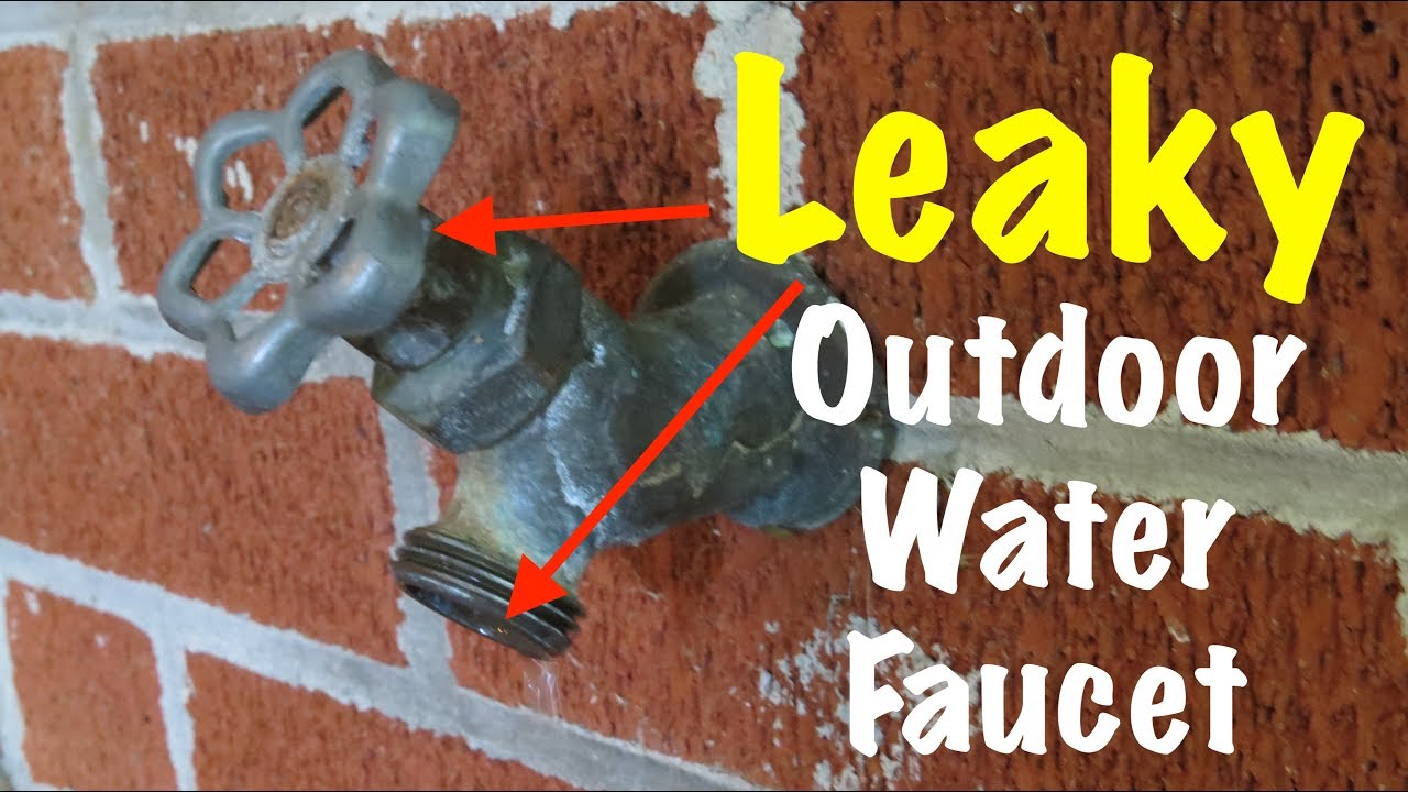 Leaky Outdoor Water Faucet
