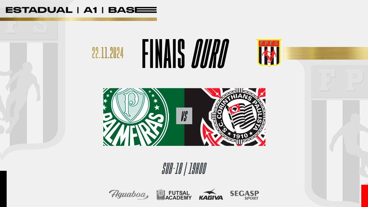 Palmeiras x Corinthians - Final do Camp. Estadual de Futsal, Sub 18 - S&eacute;rie Ouro A1