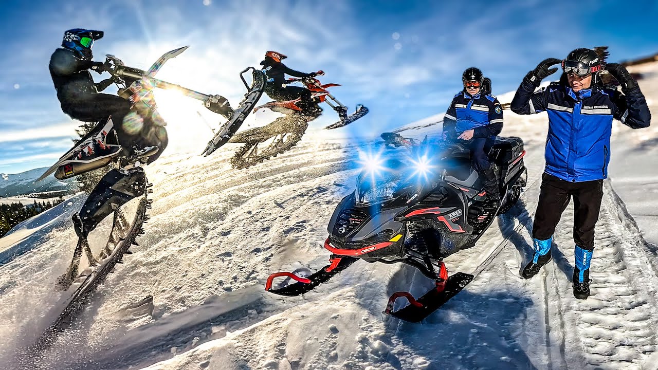POLIZEI VERFOLGUNG IM TIEFSCHNEE