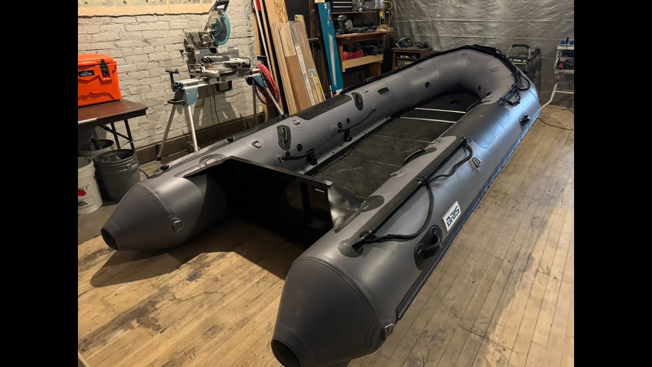 The 2024 BRIS PRO BFA450 14.5' INFLATABLE BOAT WITH ALUMINUM TRANSOM BUILD VIDEO #1