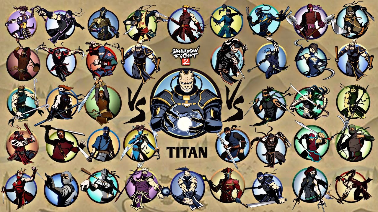 Shadow Fight 2 | Titan vs All Survival Ninjas