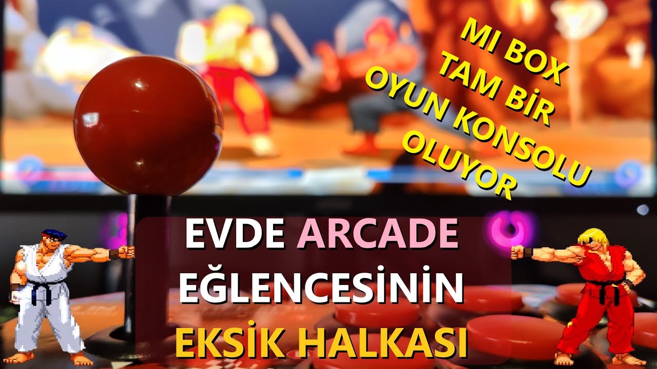 MI BOX TAM BİR OYUN KONSOLU OLUYOR 🕹️ STREET FIGHTER İÇİN HARİKA BİR JOYSTICK