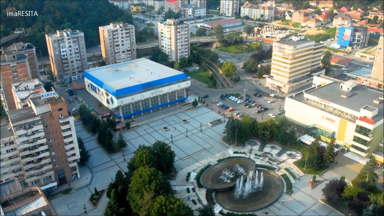 REŞIŢA - văzută din elicopter şi în lumina fermecătoare a nopţii