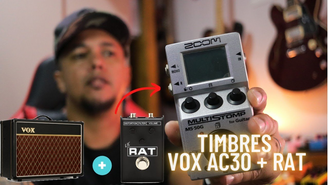 VOX AC30 + RAT - ZOOM Ms50G/G1four/G3xn/G5n #zoom #rat #voxac30