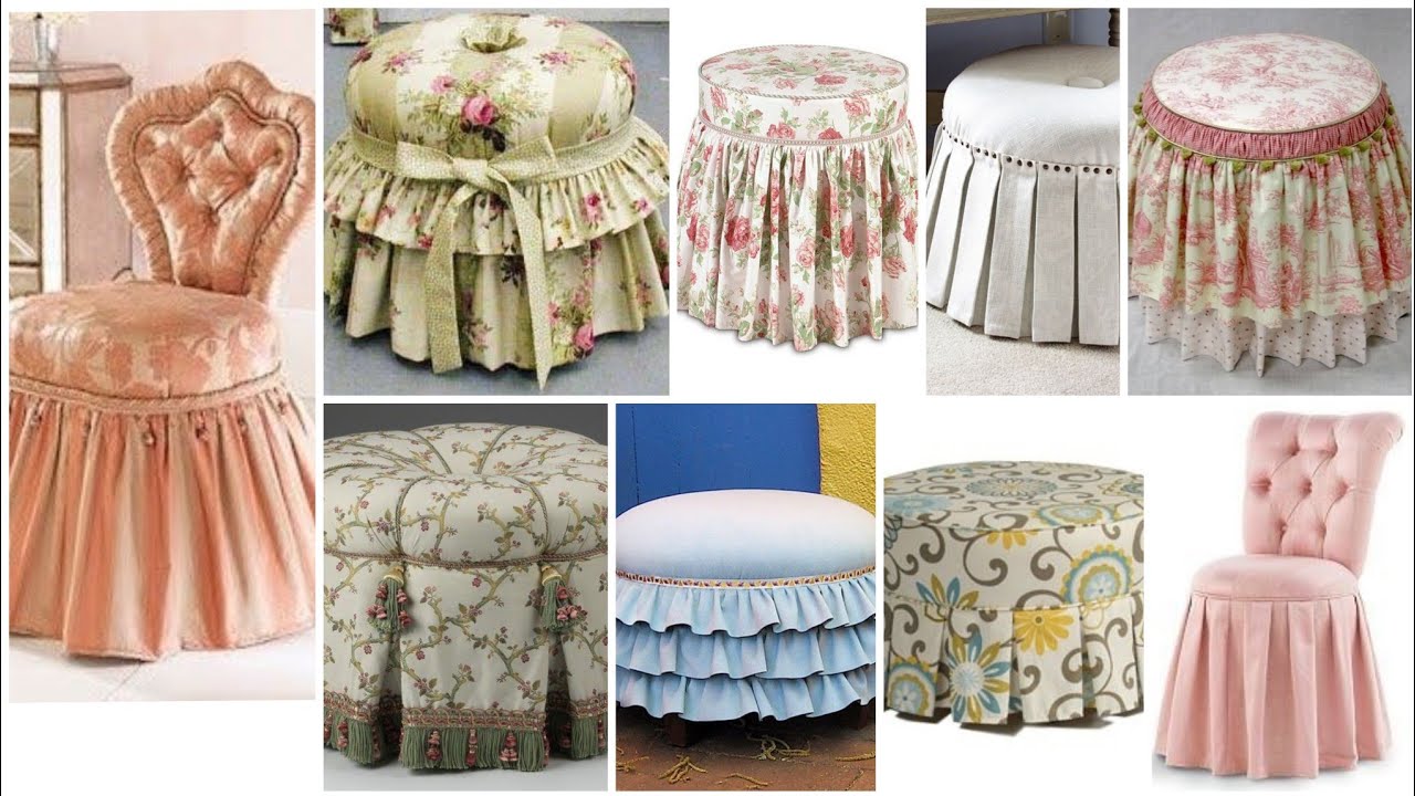 How to make stools cover ruffles ideas with images explanation by Kushi maqbool