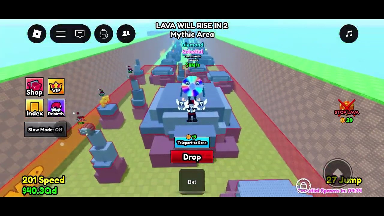 Seeing if I can make my base full of celestial in escape lava for brainrots part 1