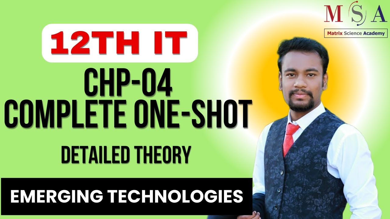 12th Std Information Technology || Emerging Technologies || One Shot Lecture || Detailed Theory